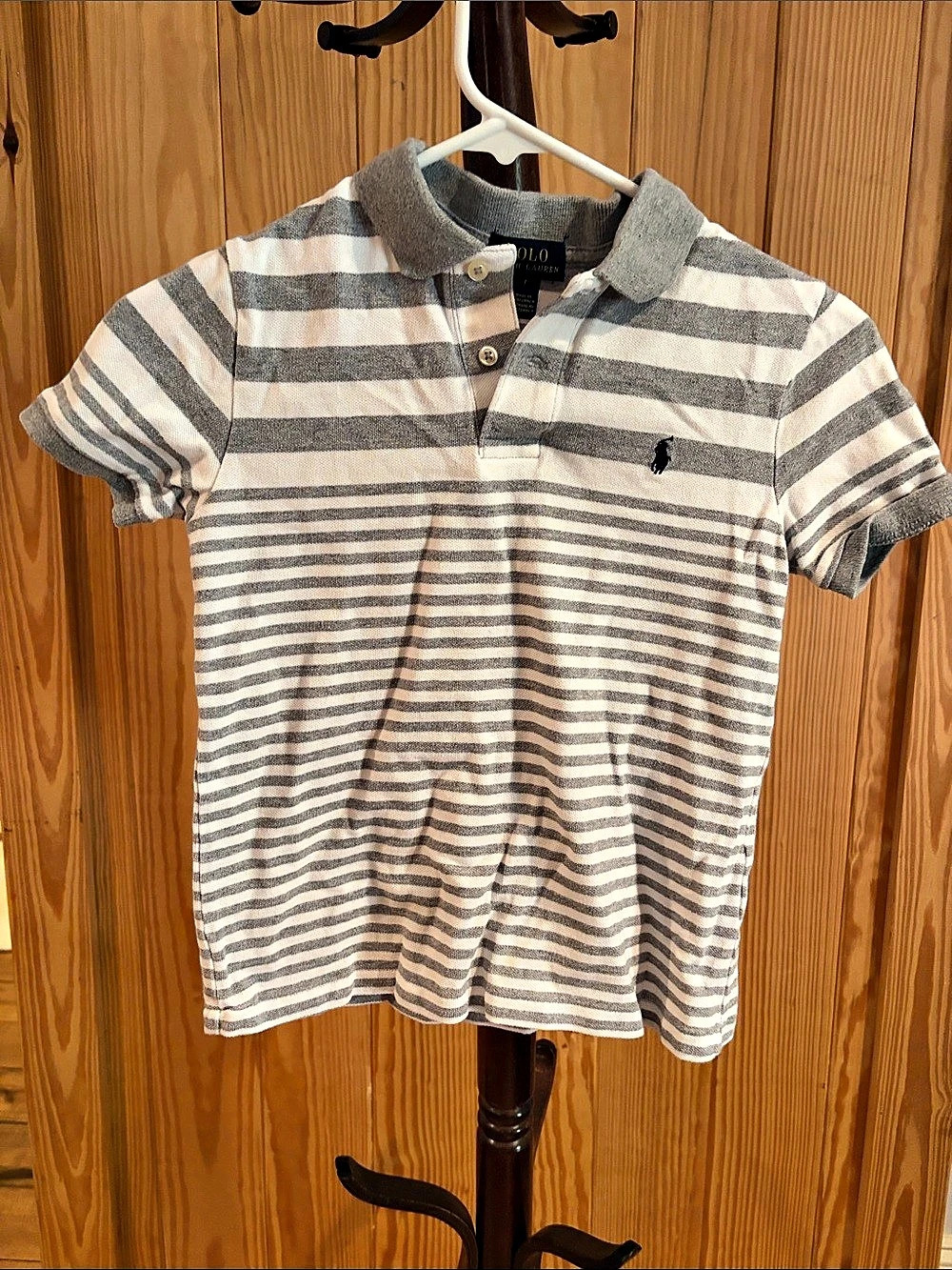 Polo Ralph Lauren Boys Striped Cotton Mesh Polo Shirt Boys Size 7 Striped Polo